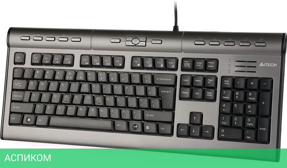 Клавиатура A4Tech KLS-7MUU серебристый