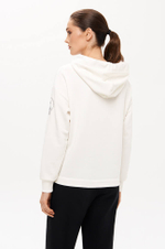 23349 Худи женское (молочный)