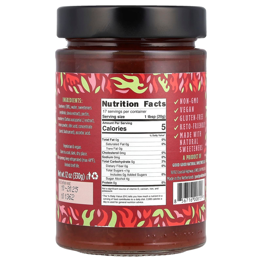 GOOD GOOD, Strawberry Jam, 12 oz (330 g)
