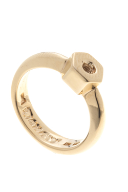 "Торнила"  кольцо в золотом покрытии из коллекции "Ротор" от Jenavi