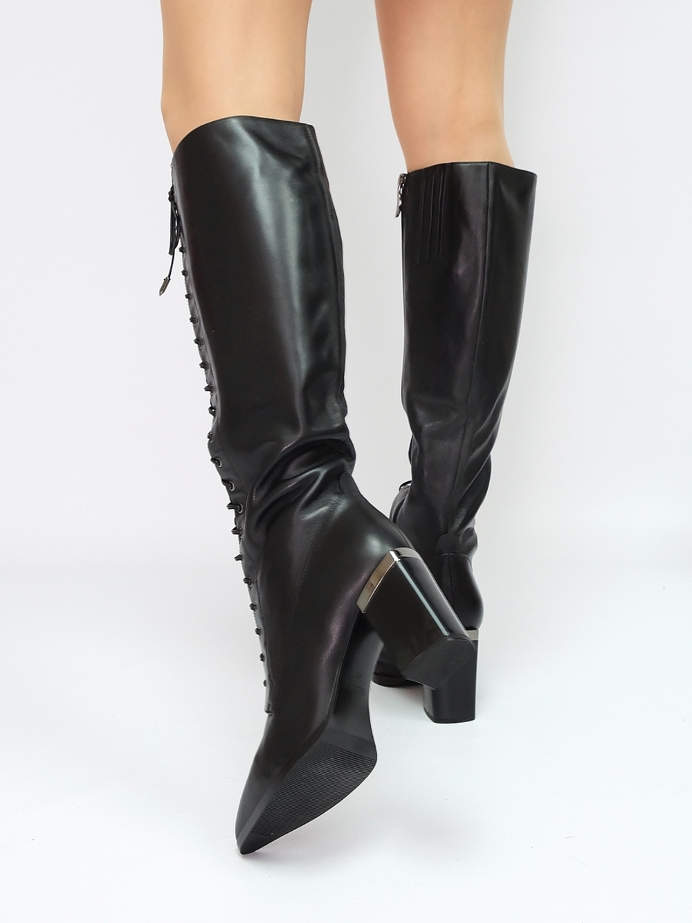 Сапоги женские зимние натуральная кожа и мех