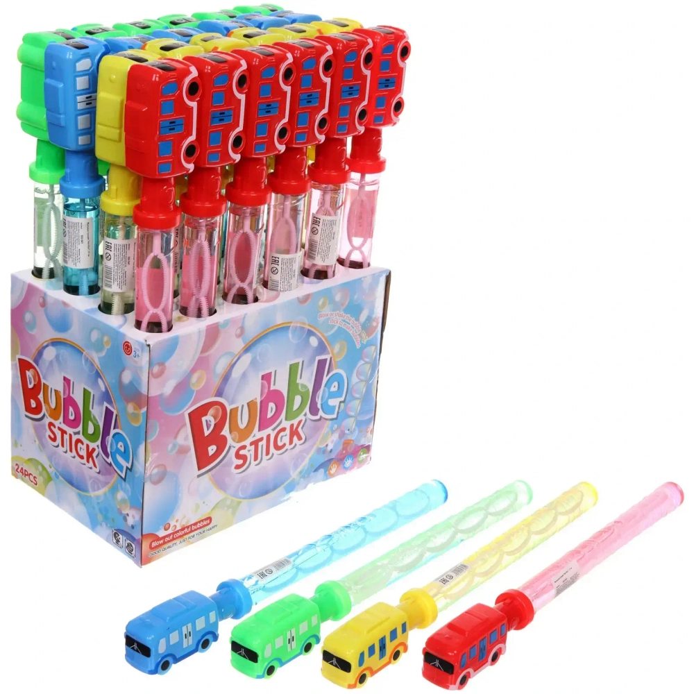 Мыльные пузыри «Автобус», 37 см, 150 мл, цвет микс