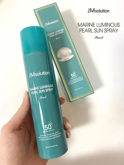 Солнцезащитный спрей для лица c экстрактом жемчуга - JM Solution Marine Luminous Pearl Sun Spray Pearl 180 мл