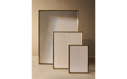 Zara Home Фоторамка из нержавеющей стали, цвет золотой, 18 см