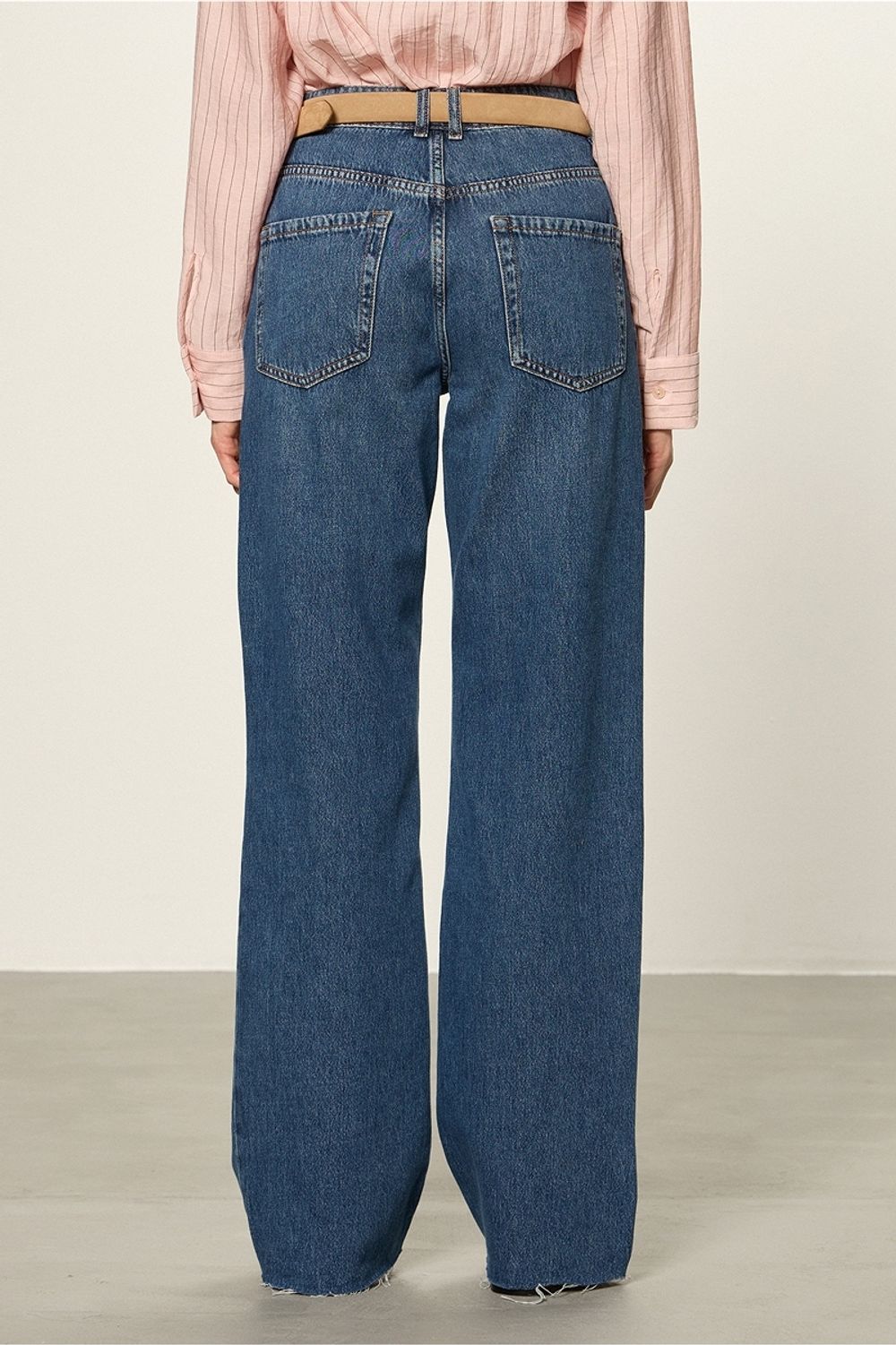 Джинсы прямые синие