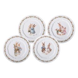 НАБОР ТАРЕЛОК ЗАКУСОЧНЫХ LEFARD "RABBITS FAMILY" 4 ШТ. 20,5 СМ