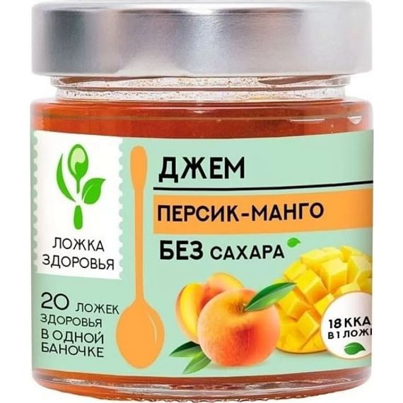 LOJKA ZDOROVYA. 200 qr. Cem şaftalı-manqo, şəkərsiz (1x6)