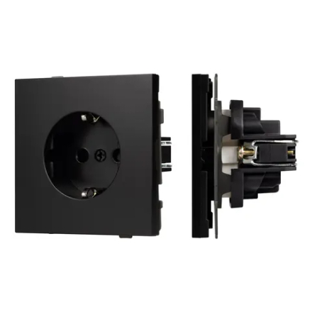 Механизм электрической розетки SCT-TENDO-MEU1-PL-BK (230V, 16A) (Arlight, -) 054079