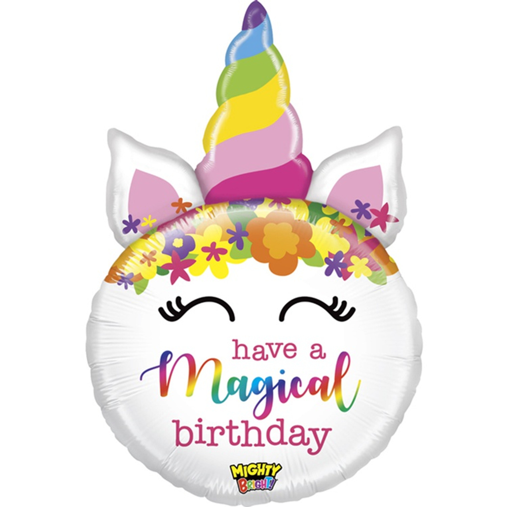 Шар Фольгированный HAVE MAGICAL BIRTHDAY Единорог (Ассорти)
