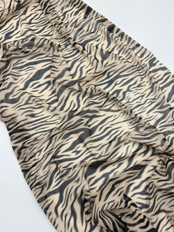 Сетка эластичная с тигровым принтом отрезом 70х50 см (Турция)