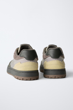 ZARA КОМБИНИРОВАННЫЕ КЕДЫ, РАЗНОЦВЕТНЫЙ