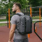 Рюкзак HEIKKI CHARACTER (ХЕЙКИ) универсальный, эргономичный, серый, 43х31х13 см, 273917