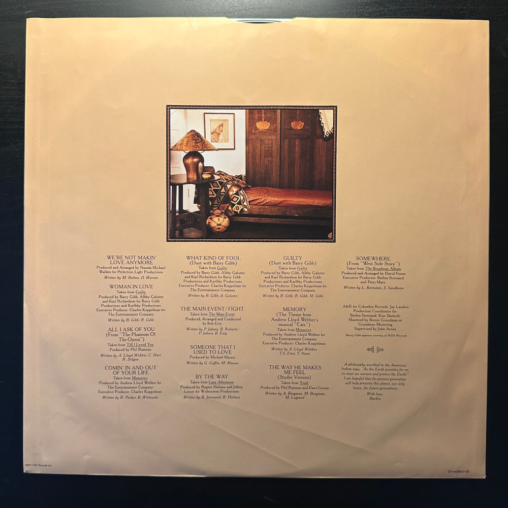 Barbra Streisand ‎– A Collection Greatest Hits...And More (Голландия 1989г.)