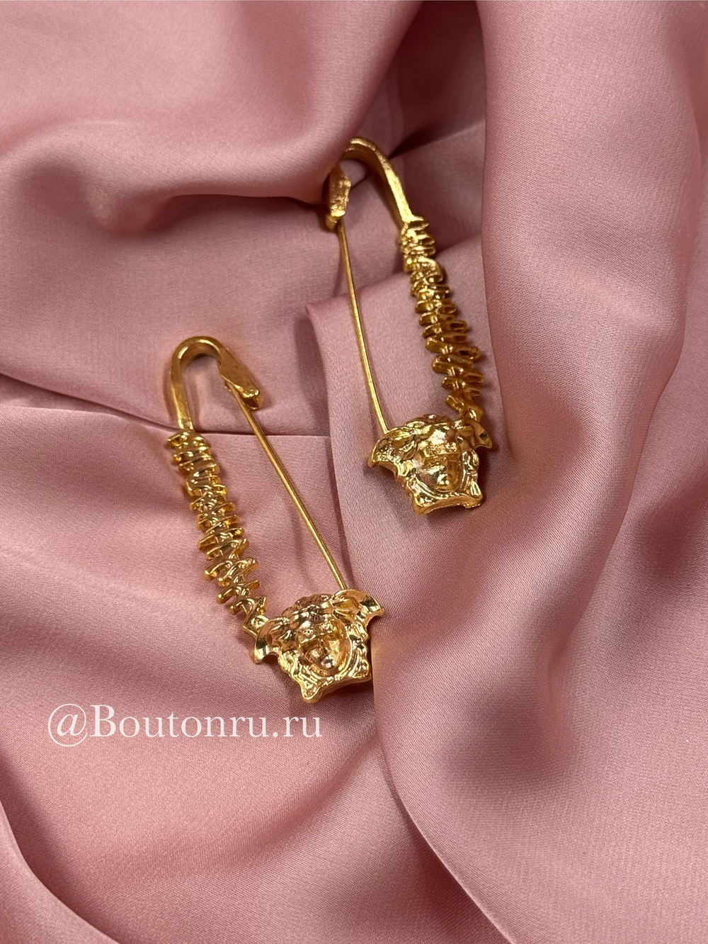 Брошь булавка Верс. золотой хребет медузы