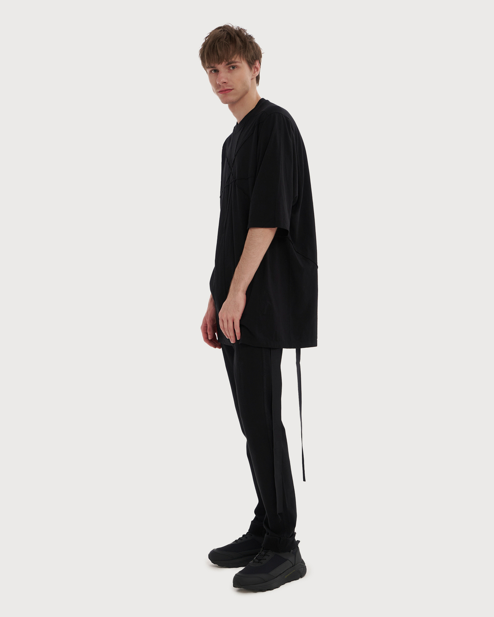 RICK OWENS DRKSHDW ФУТБОЛКА ЧЕРНАЯ JUMBO SS