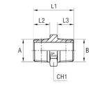 Соединение P BSPT 3/8 - BSPT 1/8