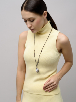 Колье "Cord Pearl" Black с жемчугом