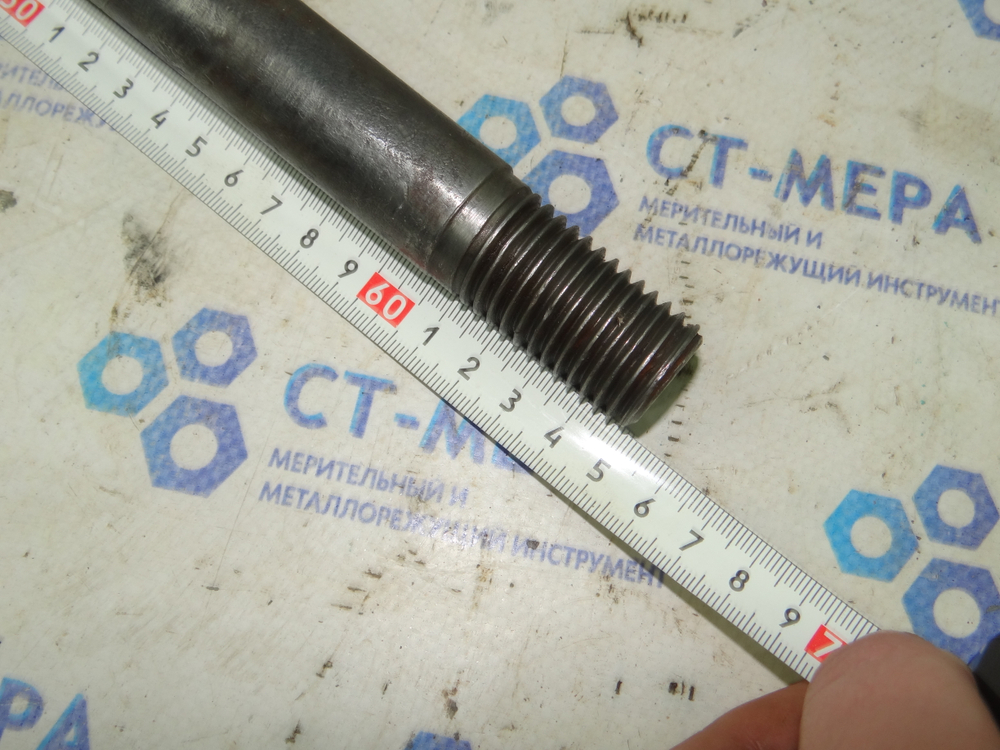 Шомпол (тяговый шпиндель) М24 для станков ISO 50 (7:24) 6Р13, 6М13, ВМ127, 6Р83, 6М82