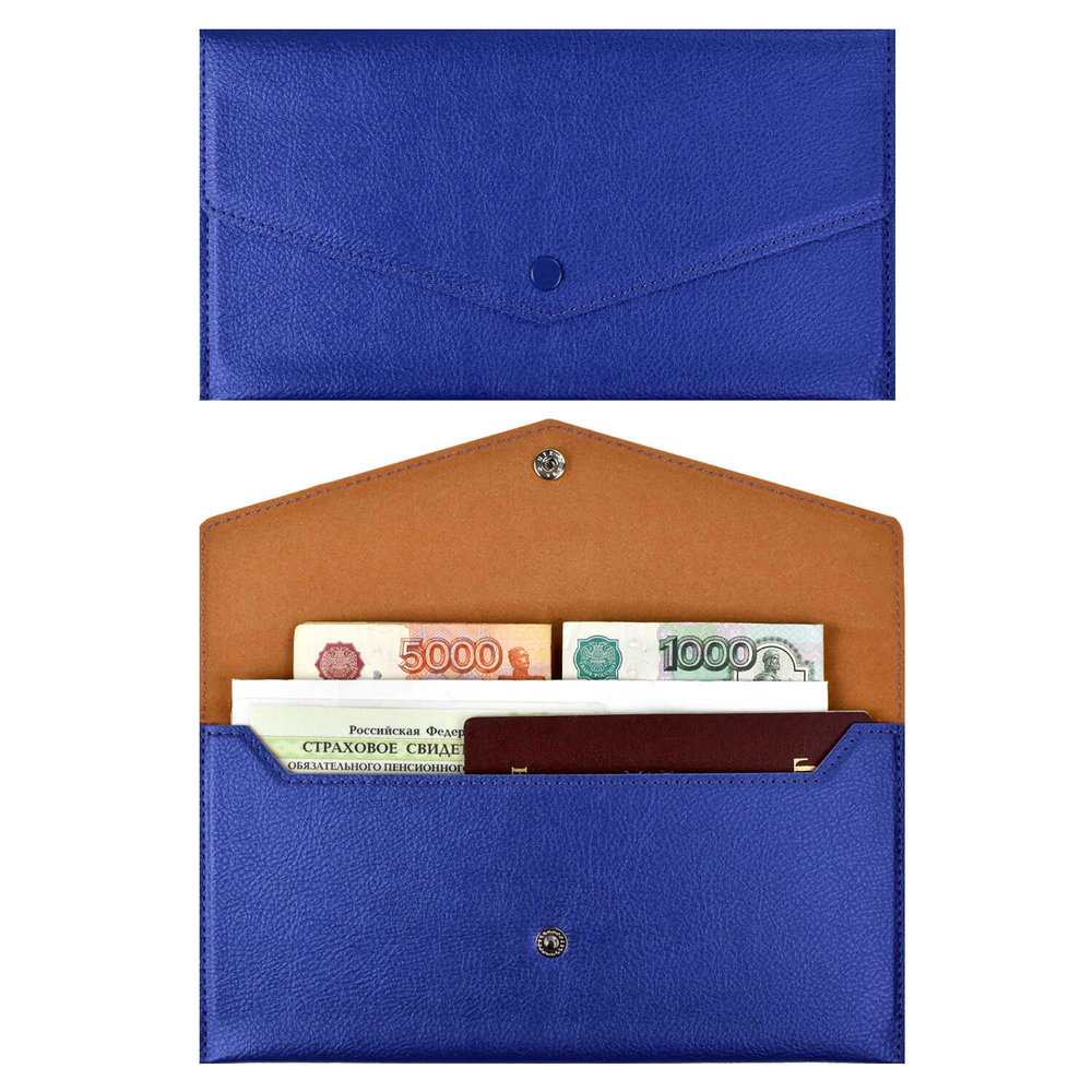 Органайзер-папка д/путешествий арт.48411/50 НАППА СИНИЙ МЕТАЛЛИК