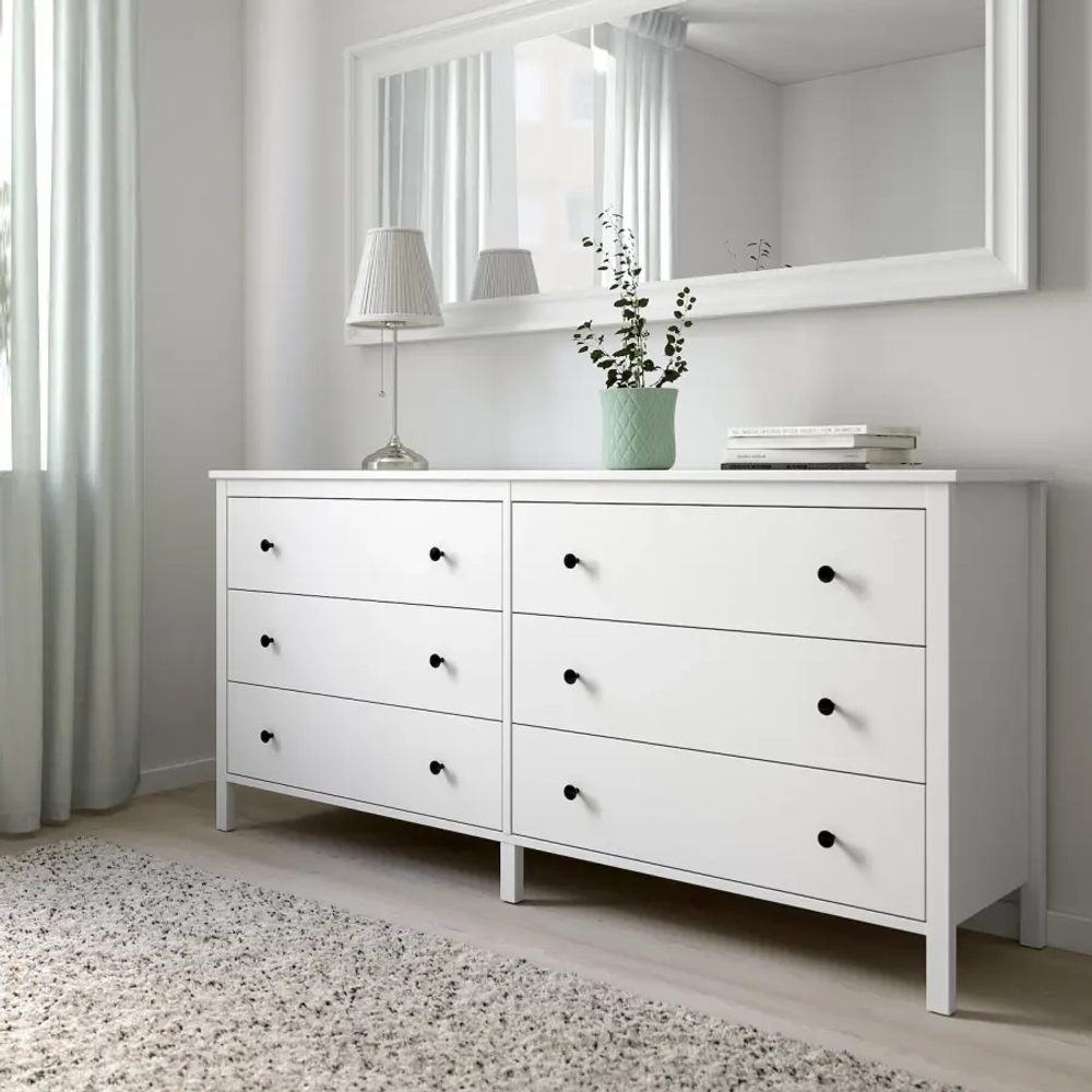 Комод - IKEA NORDLI/НОРДЛИ ИКЕА, 44х83х172 см, белый