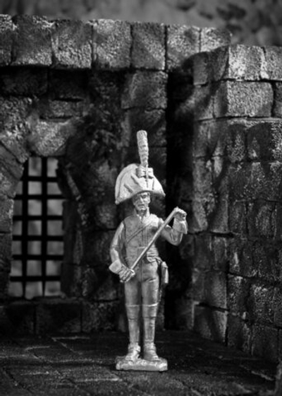 Оловянный солдатик Унтер офицер прусского кирасирского полка 1806 год