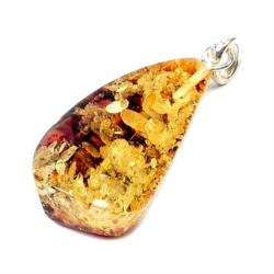 Кулон "Шароль" янтарь