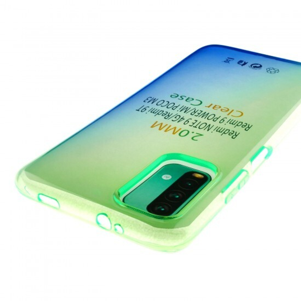 Чехол для Xiaomi Poco M3 Градиент, ТПУ, 012962