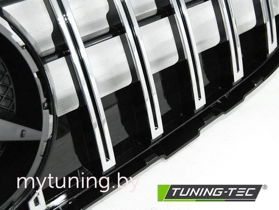 Решетка радиатора для Mercedes GLS-Class X253 (15-...) черная с хромом в стиле GT-R