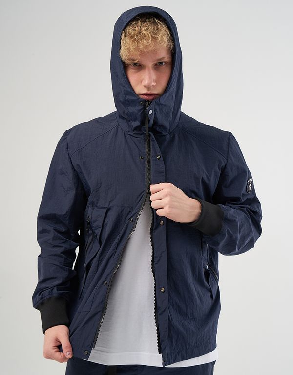 Ветровка We Don’t Care Crinkle Nylon Windrunner Jacket Navi - фото 5