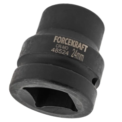Головка ударная 1'', 24мм (6гр.) FORCEKRAFT FK-48524