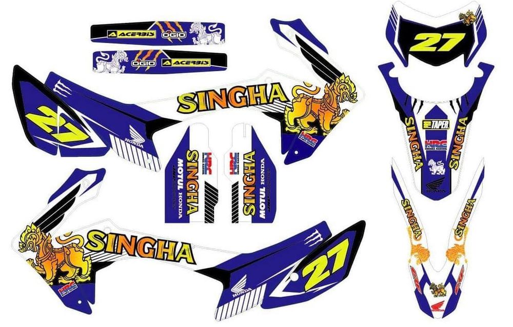 Graphic decal set, Sticker kit, for Honda CRF250L-M 2012-2020
