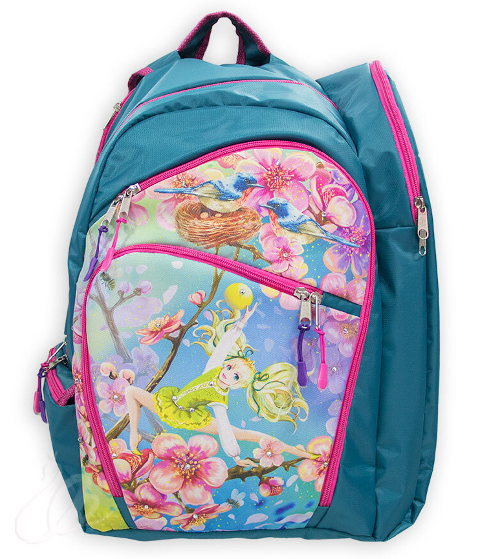 Сакура Бирюзовый/розовый