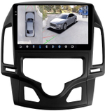 Магнитола для Hyundai i30 1 2007-2012 (климат) - FarCar BX043M-360 монитор 9.5" 2K QLED на Android 13, 6Гб+128Гб, CarPlay, 4G SIM-слот, 4 камеры в комплекте