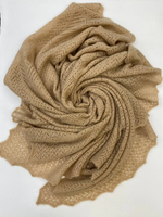 Плед пуховый ПД004-08 бежевый