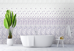 Панель ПВХ фотопечать с глиттером Жасмин фиолетовый 2700х250мм