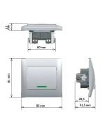 Розетка 1-я с з/к ProfiTec Corsa бежевая