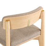 Стул полубарный aska, рогожка, ясень/бежевый