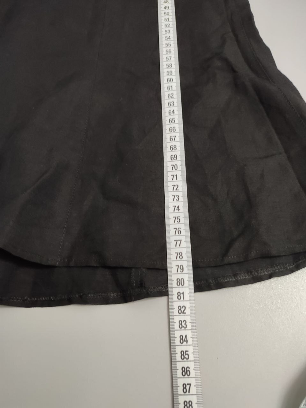 Юбка лаконичная черная 48 размер