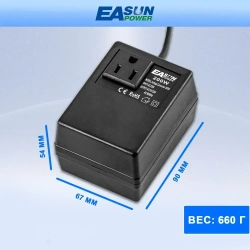 Адаптер питания 220/110В. Подключение приборов, работающих от 110В к сети 220В. Мощность до 100Вт.