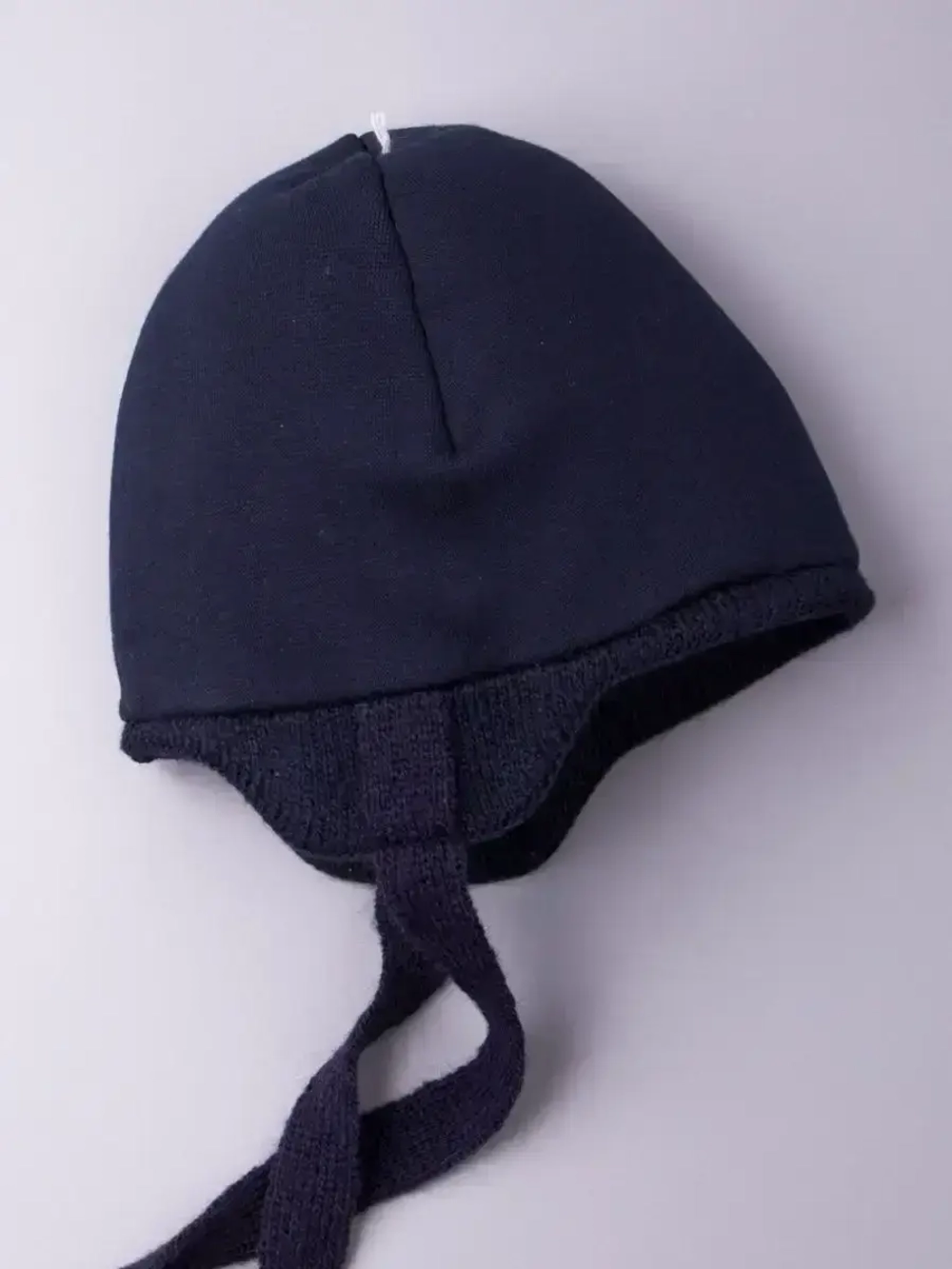 Шапка детская зимняя вязаная с ушками