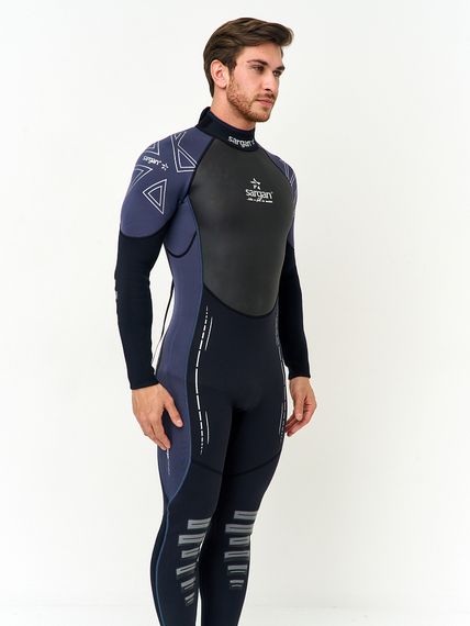 Гидрокостюм Sargan Nero 2.0 Long men 2 мм черный/темно-синий