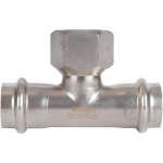 ROMMER Тройник с ВР 22x3/4" из нержавеющей стали прессовой