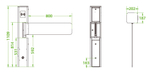 ZKTeco SBT2000S (White) турникет-калитка с распашной створкой