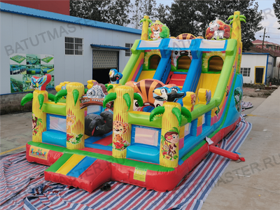 Коммерческий батут "Звериная команда", 10*5*5,5 м