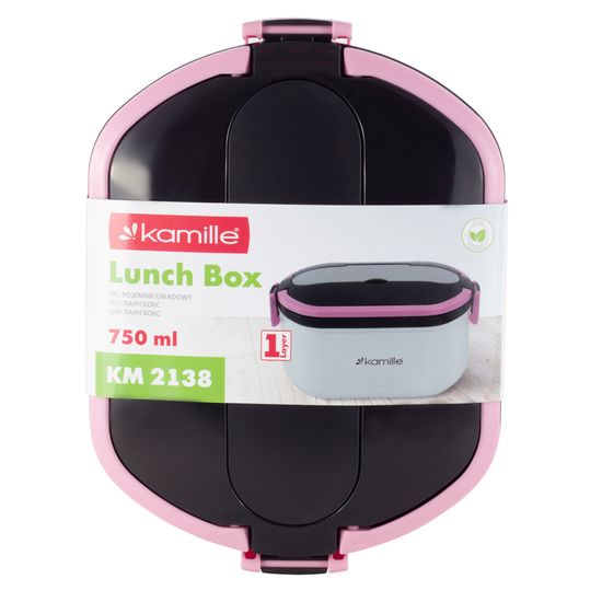 Ланч бокс 750 мл. Kamille KM 2138 (пластик, нержавеющая сталь)