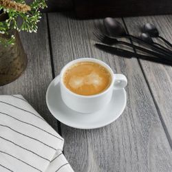 Чайная пара 240 мл d 9,2 см h6,3 см белая фарфор   Stackable P.L. Proff Cuisine [6]