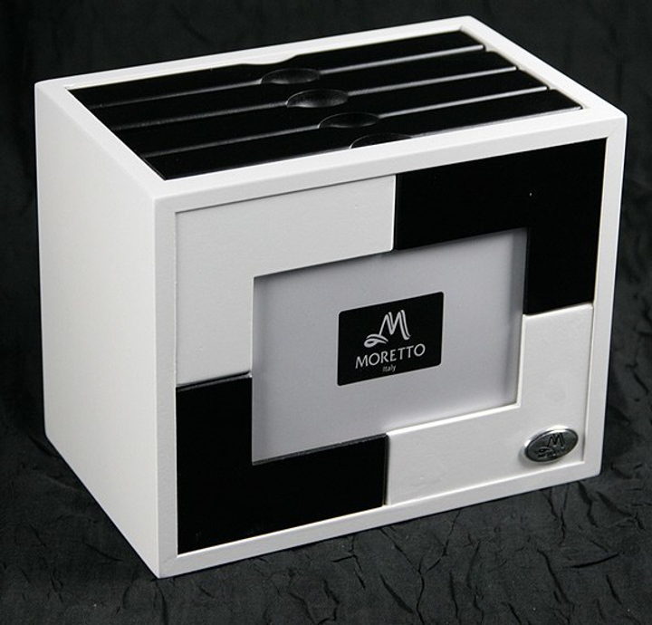 Архивный фотоальбом "Moretto" на 96 фото, рамка, цвет белый с черным