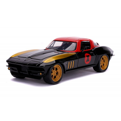 Avengers - автомобиль Chevy Corvette 1966 1:24 + фигурка Черной вдовы 3225014