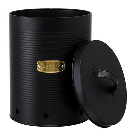 Банка для хранения овощей 18х18х25.5см Smart Solutions Irmel графит