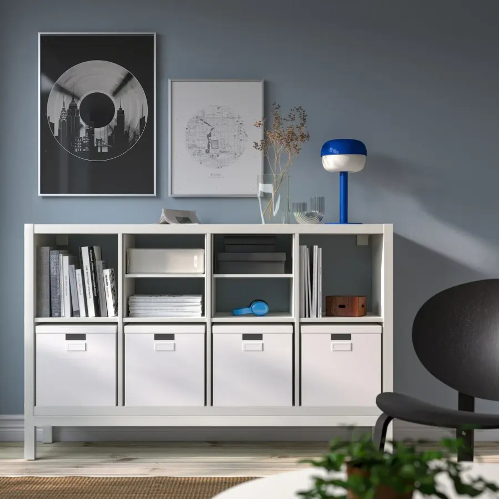 Книжный шкаф - IKEA KALLAX, 147х39х94 см, белый, КАЛЛАКС ИКЕА